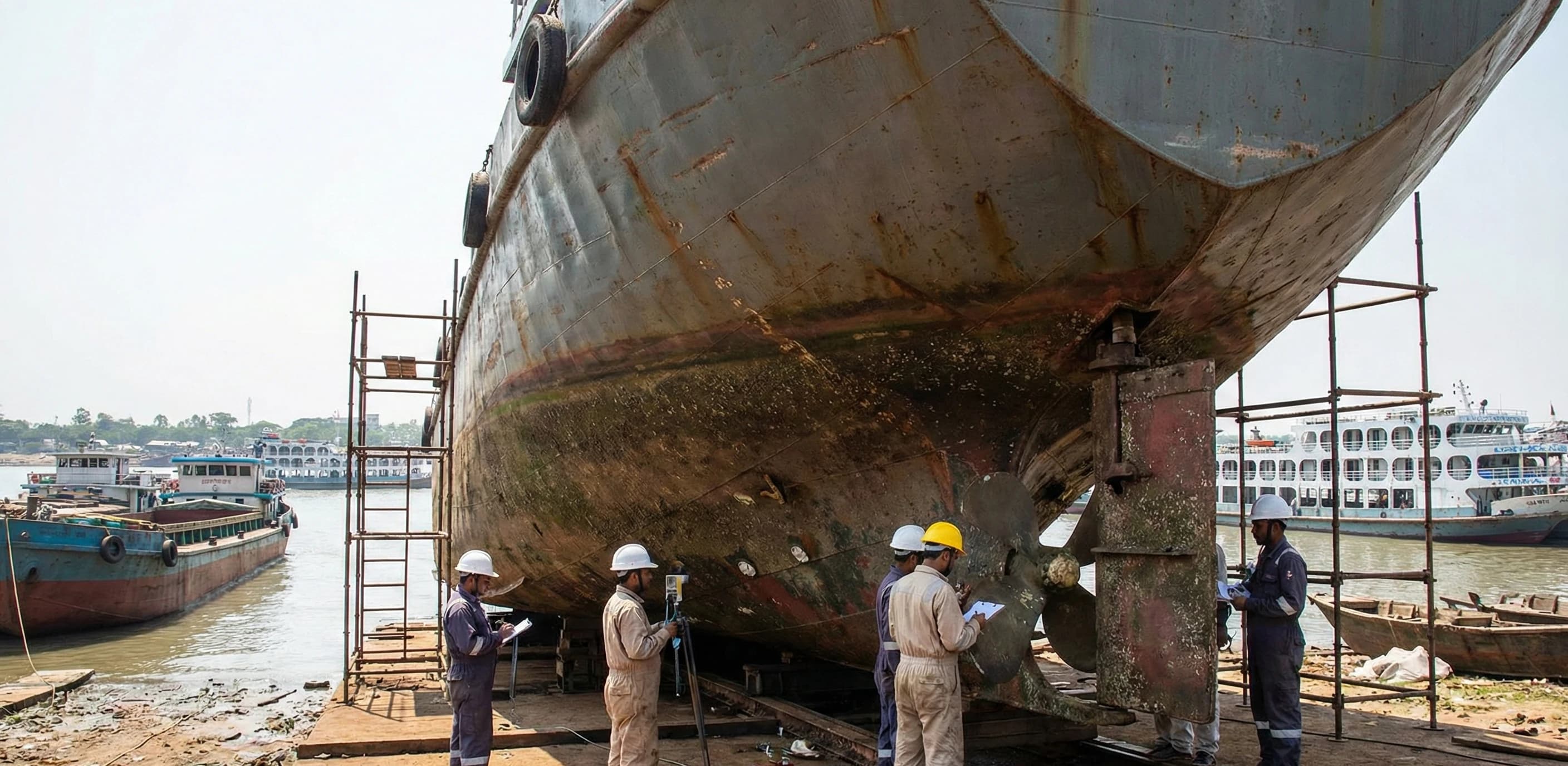 অভ্যন্তরীণ নৌযানের সার্ভে ও সার্ভে সনদ জারী (Vessel Survey)